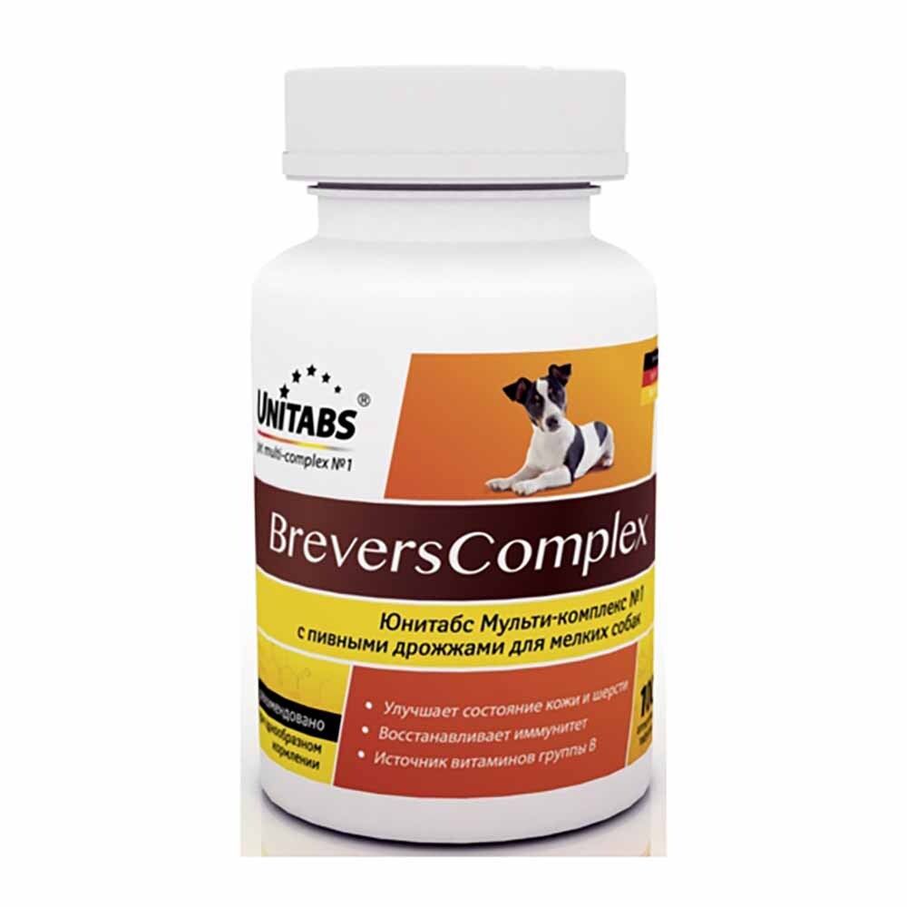 Витамины для кожи и шерсти для мелких собак (Unitabs BreversComplex) 100 таб