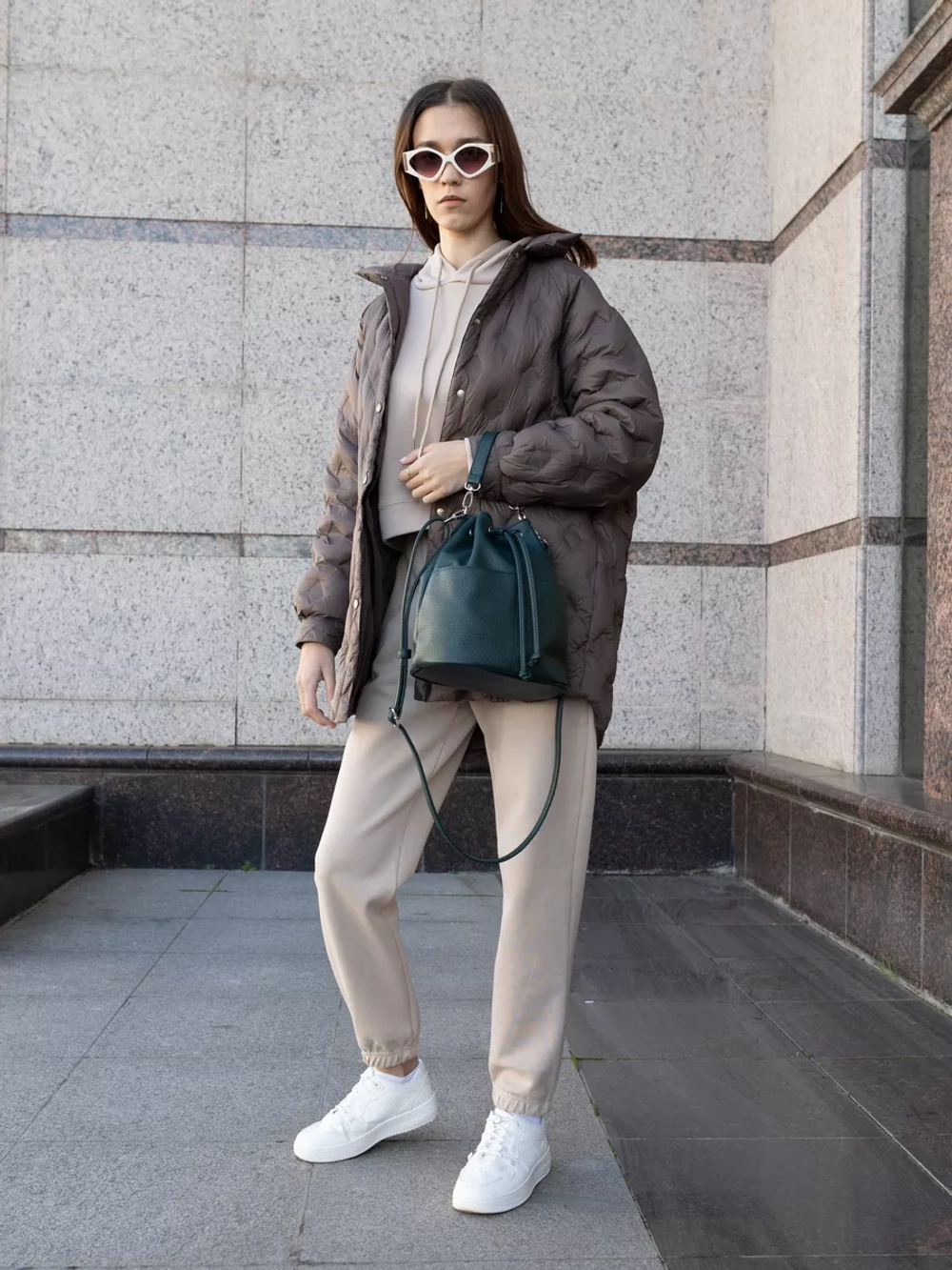 сумка через плечо тоут средняя мешок