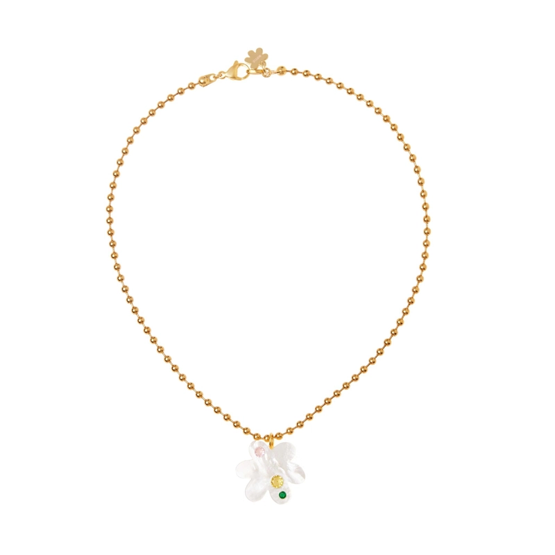 Колье Суперцветение – Перламутр