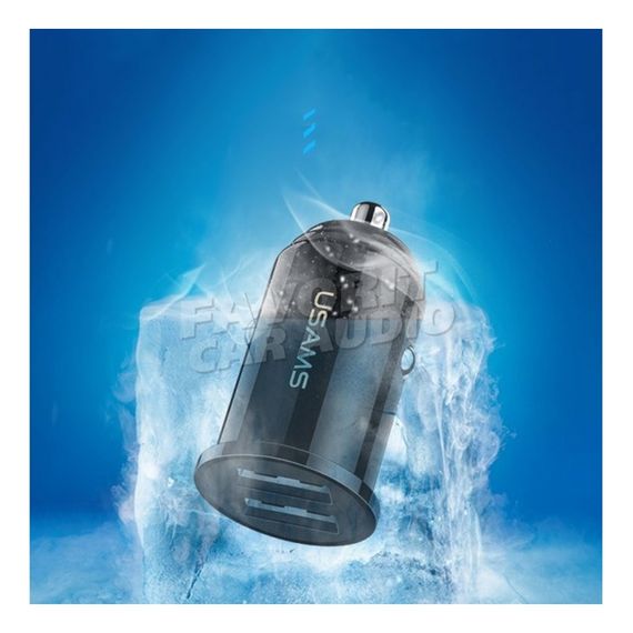 АЗУ 2USB Usams US-CC055 C8 3100mAh пластик чёрный