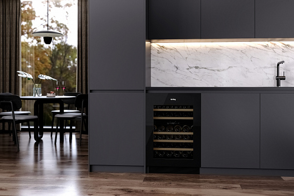 Встраиваемый винный шкаф Korting KFW 803 DB GN фото 5