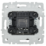 BRITE Выключатель 1-клавишный с индикацией 10А ВС10-1-1-БрМ маренго IEK