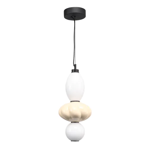 SL6134.413.01 Светильник подвесной ST-Luce черный/желтый, опаловый LED 1*18W 3000K FLORENTINI