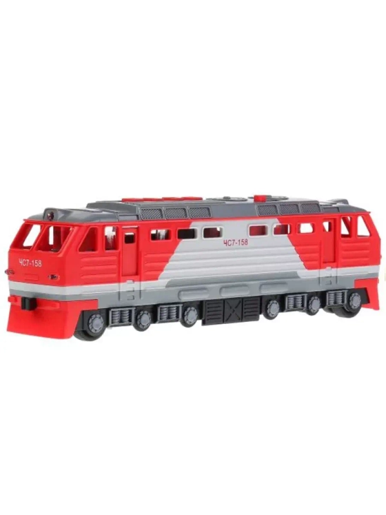 Игрушечный транспорт Тепловоз красный свет звук