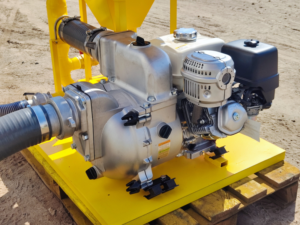 Насосно-смесительный узел для ГНБ с мотопомпой Koshin (Япония)