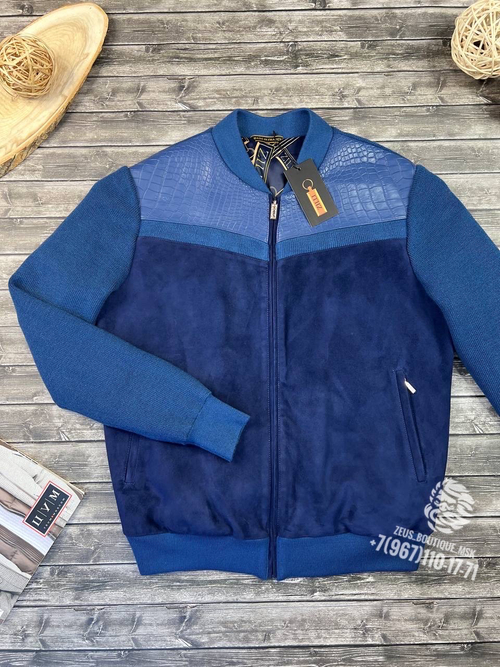 Кожаный бомбер Zilli