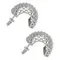 Серьги Сетка из серебра 925 пробы, вид 2