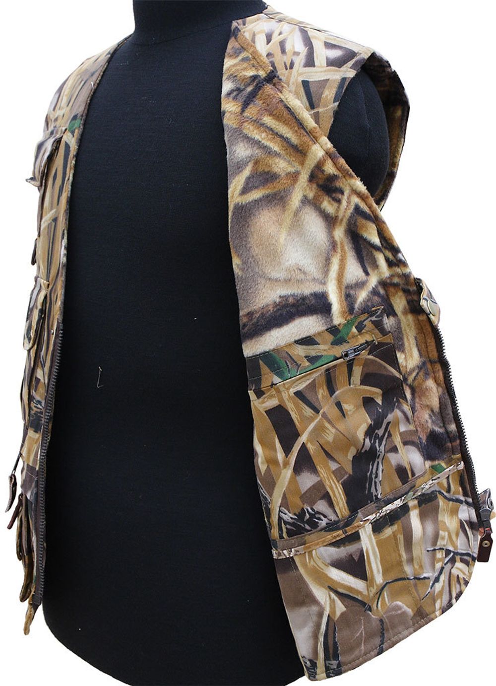 Жилет рыбака №1 утепленный (камыш) ХСН 929-3