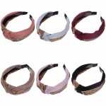 Ободок для волос «Krasotka - Nina», ширина 4см, микс 6 цветов
