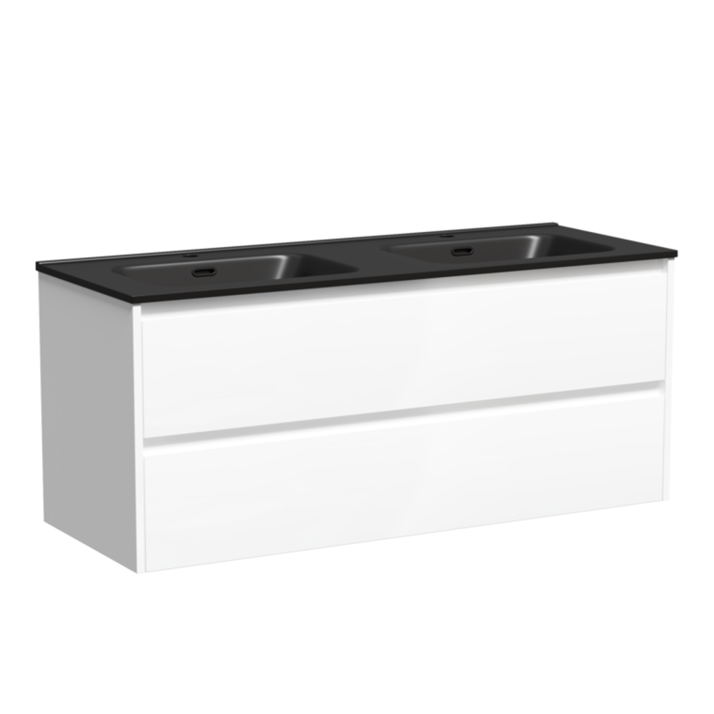 Тумба подвесная под раковину Sancos Libra белый глянец, 1190х450х500