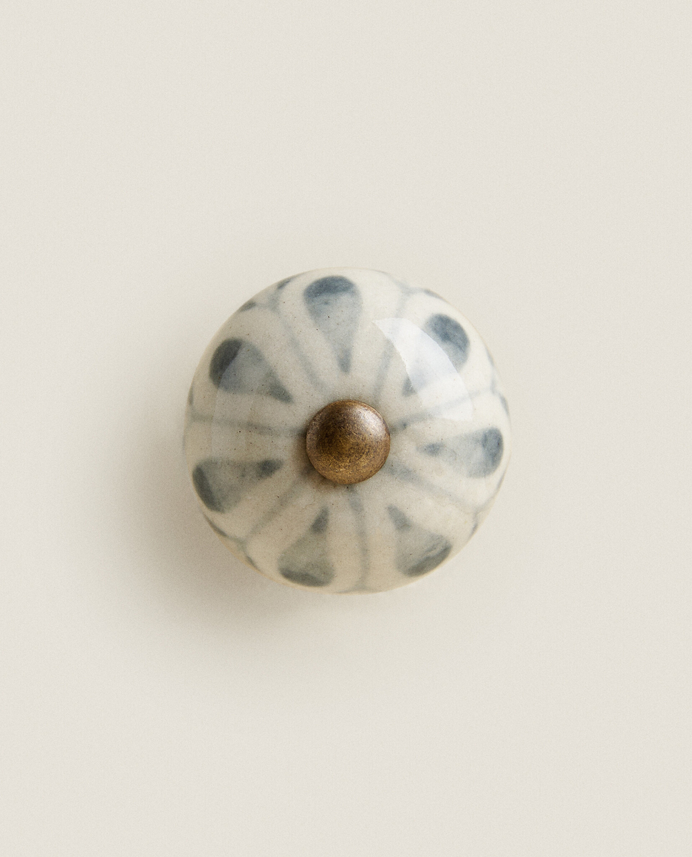 ZARA HOME МЕБЕЛЬНАЯ РУЧКА В ФОРМЕ ЦВЕТКА (НАБОР ИЗ 2 ШТ.), СИНИЙ