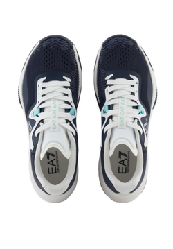 Теннисные кроссовки EA7 Unisex Woven Sneaker - sky captain/white/aqua sky
