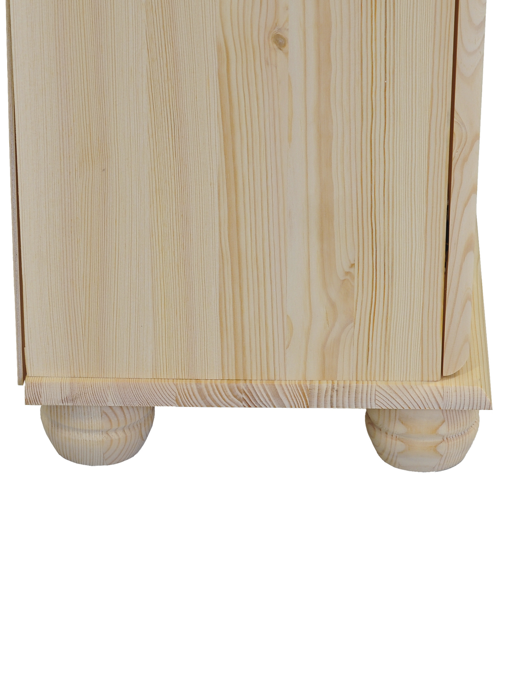 Шкаф витрина Бритта трехдверный, натуральный цвет, с полками, массив сосны, 186х113х32