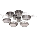 Набор посуды походной 8предметов (2ковша, сковорода 15,5*3см, 3тарелки,2кружки)