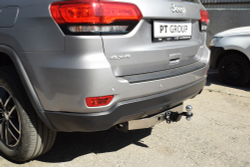Фаркоп PT GROUP /съемный квадрат/ с нержавеющей накладкой JEEP Grand Cherokee 2013-(паспорт и сертификат в комплекте)(без электрики) арт.JGC-13-991124.00