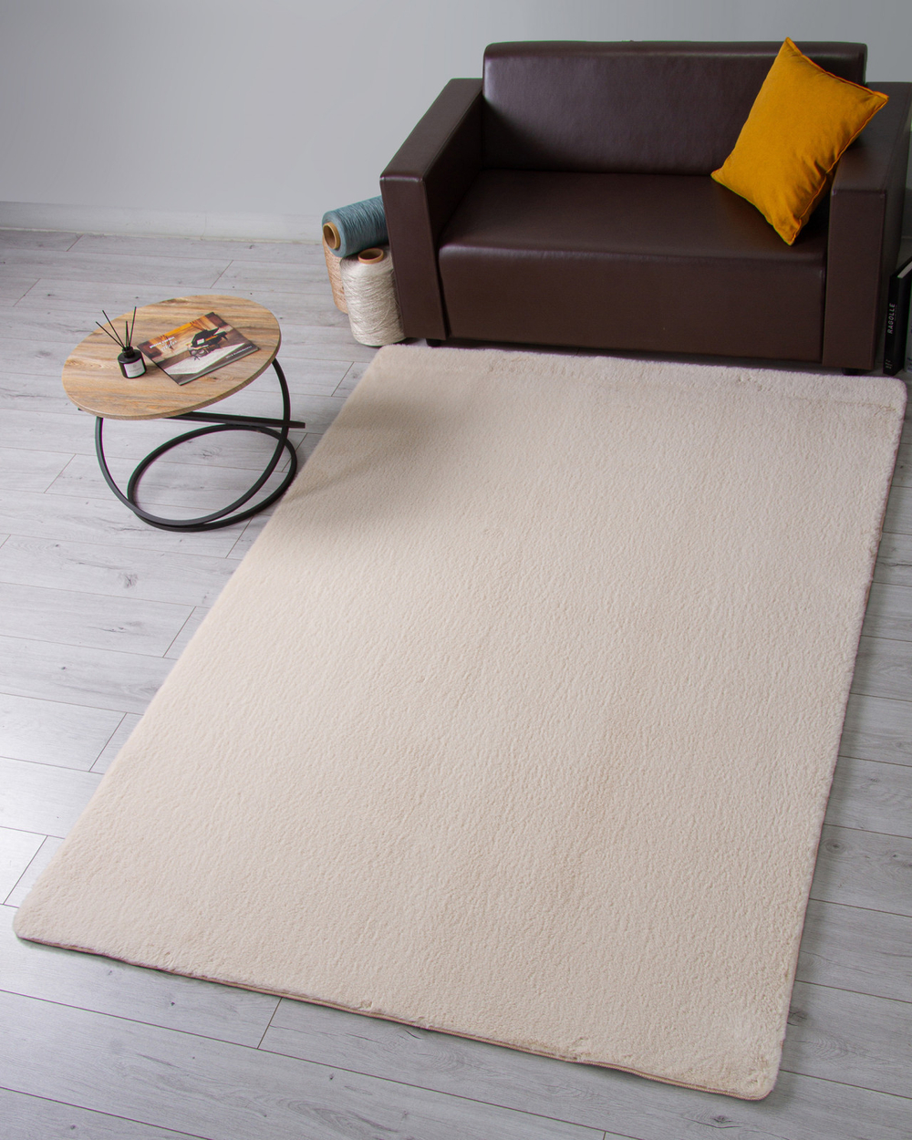 Ковер PX2001 - L.BEIGE - Прямоугольник - коллекция RABBIT LUXE размер 200*200 см