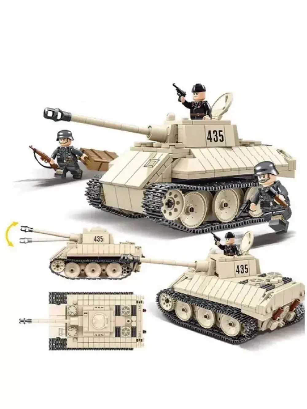 Конструктор немецкий разведывательный танк Леопард 458 дет