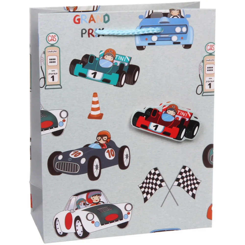 Пакет подарочный «Машинки» 18*23*8 см, микс