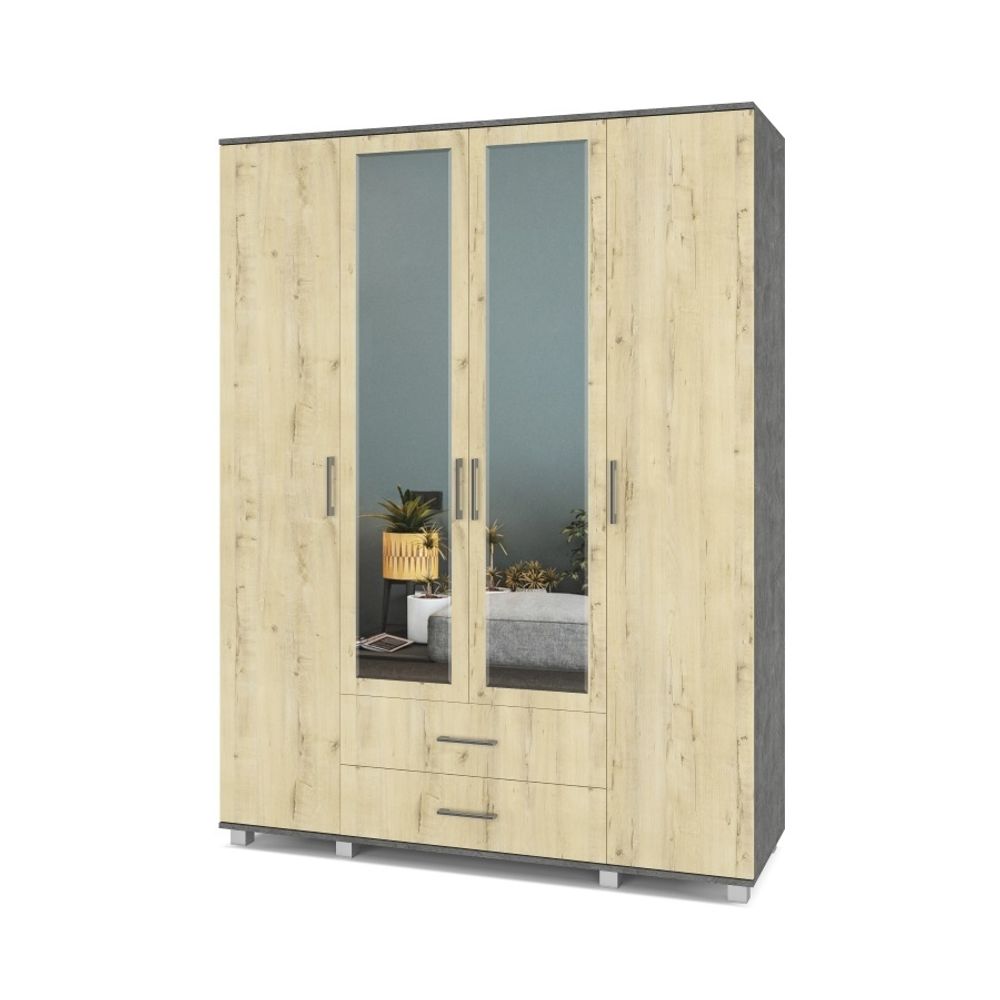 Шкаф четырехстворчатый "Ева" Е43, ЛДСП