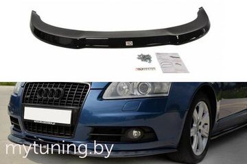 Накладка на бампер передний для AUDI A6 C6 S-Line (04-08)