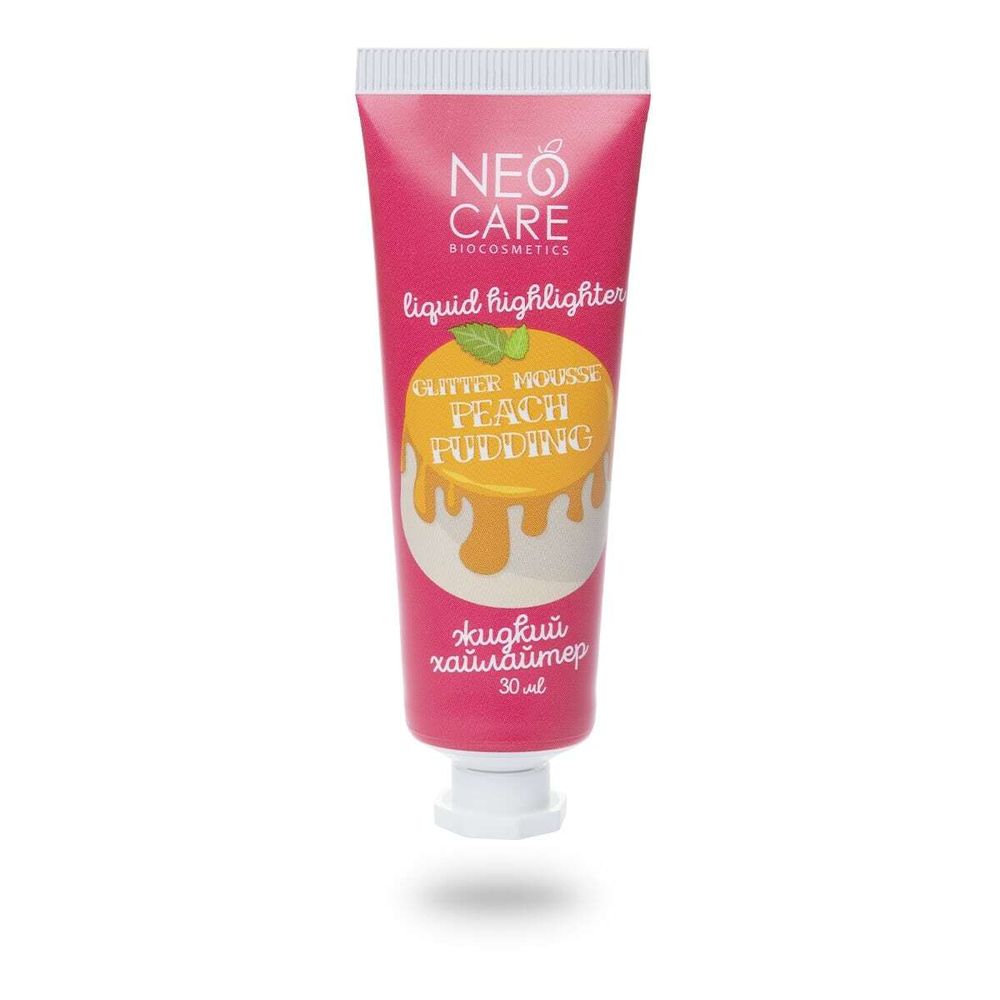 Хайлайтер "Glitter mousse peach pudding", жидкий, 30 мл (NeoCare)
