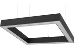 Светильник LED квадратный Quadro 288W 2050х70х50мм 5000К черный подвесной IP40