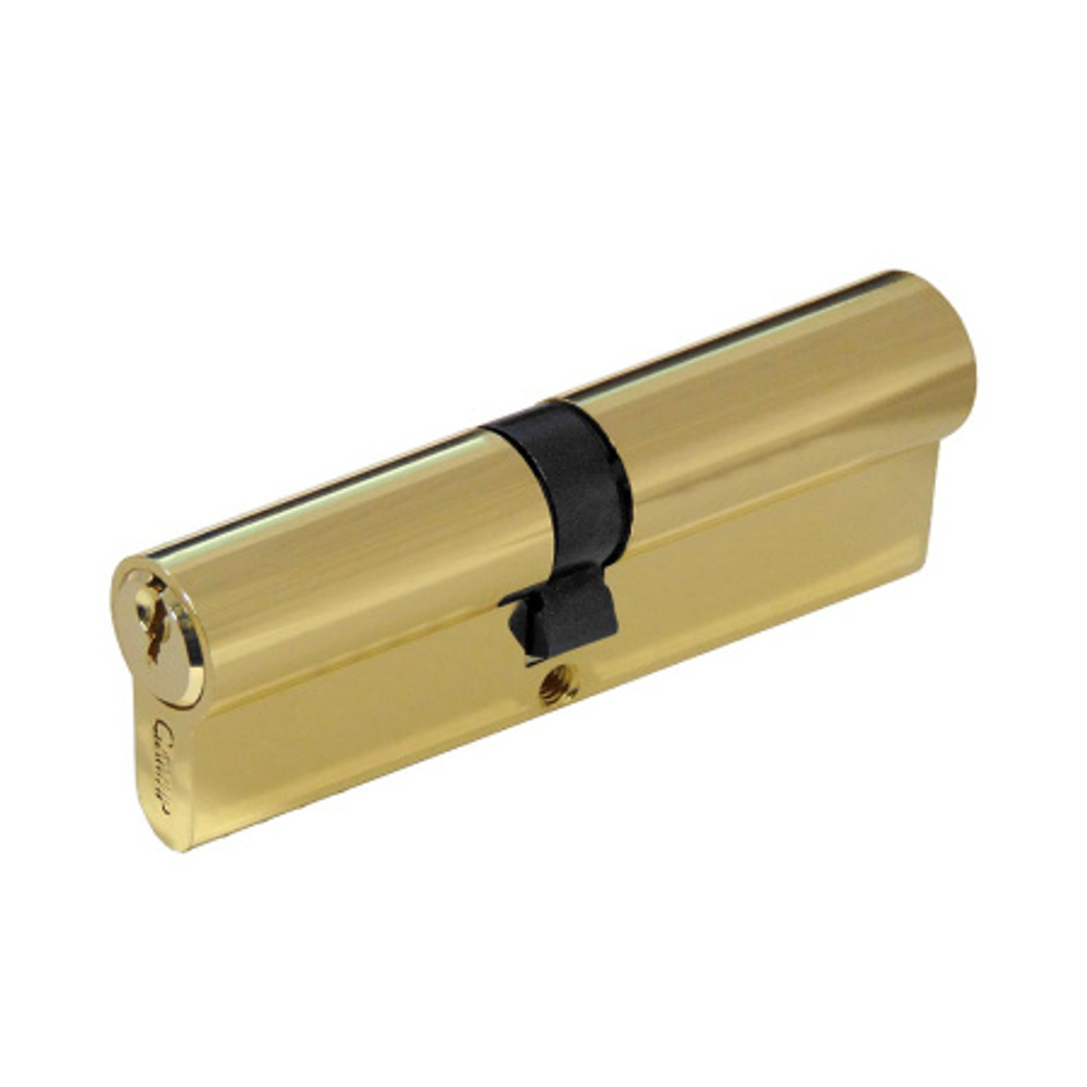 Цилиндровый механизм Самир-Цинк N100 PB ключ/ключ (полированная латунь)  Арт.12869