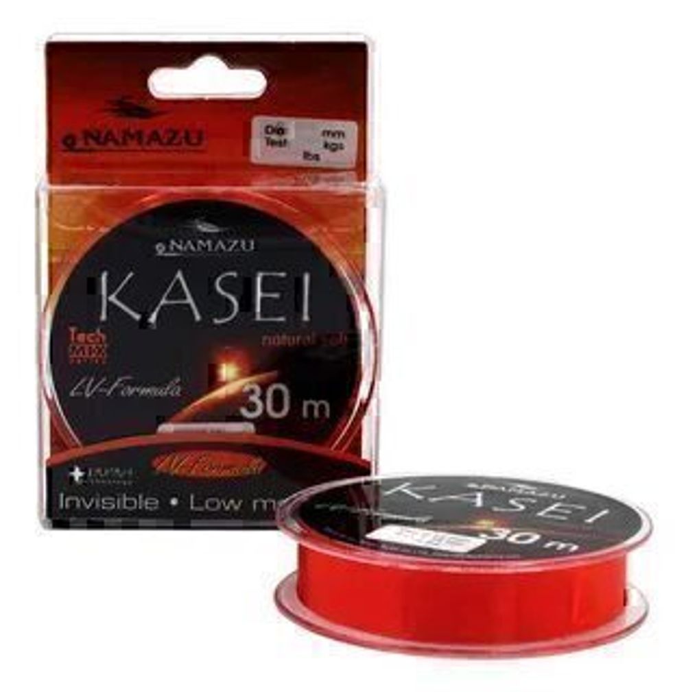 Леска Namazu Kasei L-30м d-0,10мм test-0.88кг красная