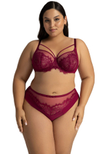 Трусики-слипы со средней линией талии Mystic (Размер: XL) (Цвет: бордовый)