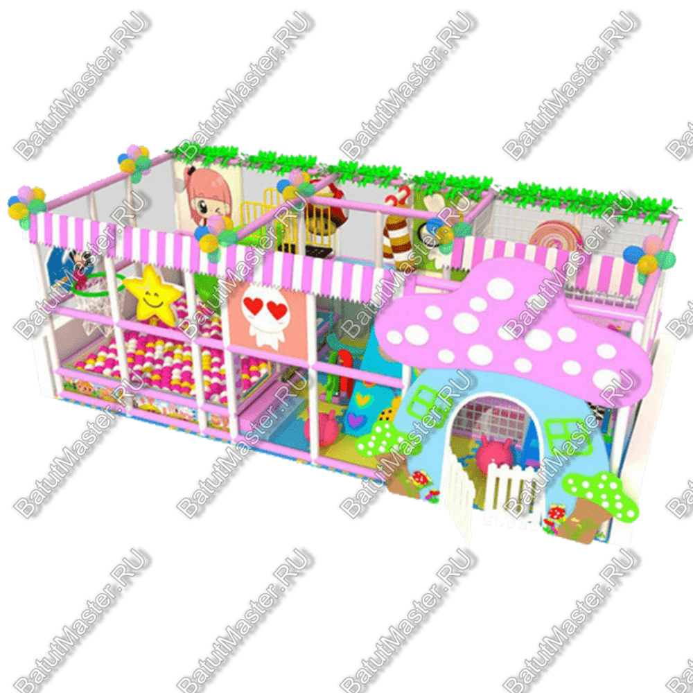 Детский игровой лабиринт «Вперед к мухоморам!»