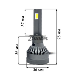 Светодиодные автомобильные LED лампы TaKiMi Progressive V2 H1 6000K 12/24V