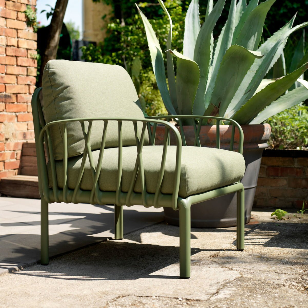 Кресло пластиковое с подушками Nardi Komodo Poltrona, агава, джунгли