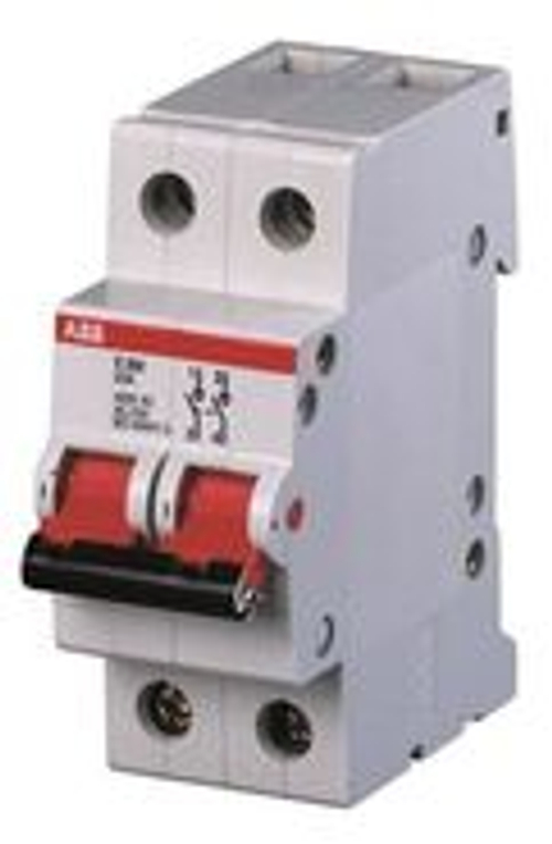 ABB SHD202 Рубильник 2P 63A рычаг крас