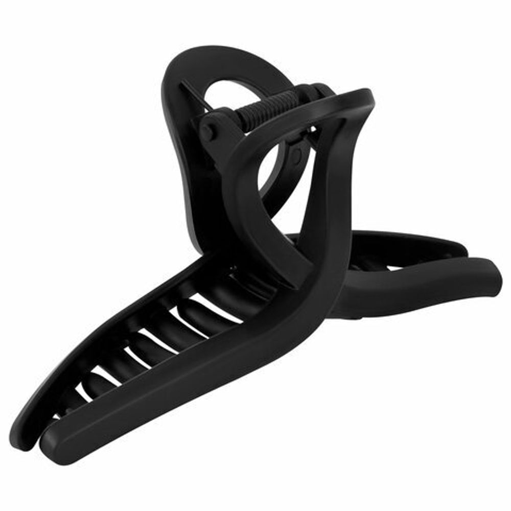 Краб для волос 11 см, soft-touch, чёрный, MONTE VITA, 457006