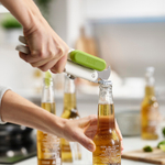 Открывалка 3-в-1 pivot, бело-зеленая