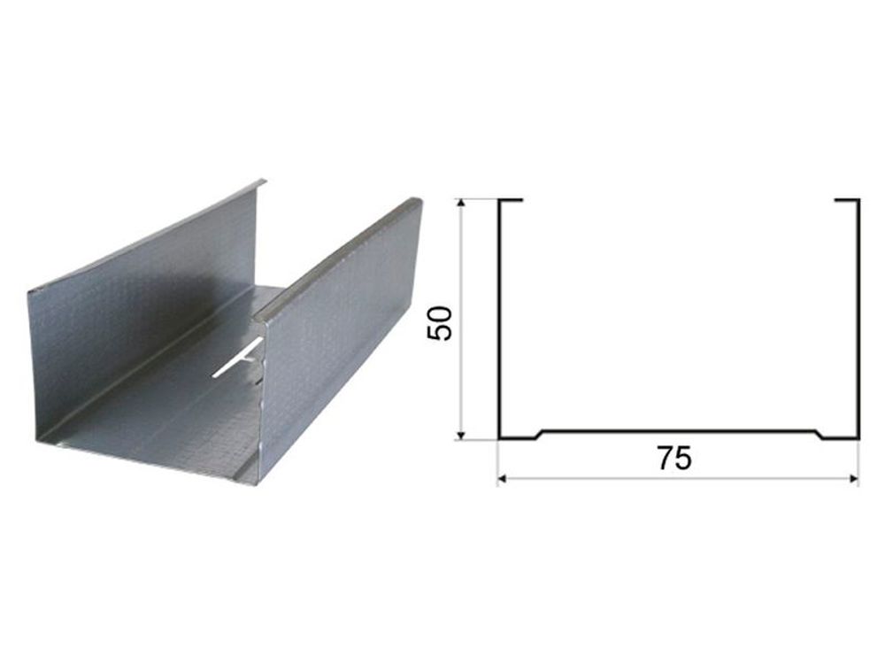 Профиль стоечный ПС 75х50 (0,6мм.)