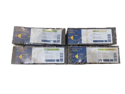 ЖМЫХ КУКУРУЗНЫЙ 10 БРУСКОВ ПО 5*3*2СМ " ЗОЛОТАЯ РЫБКА "