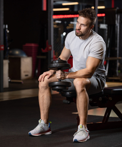 Гриф гантельный BB-106 d=25 мм, пластиковый, с пластиковыми замками, 35 см