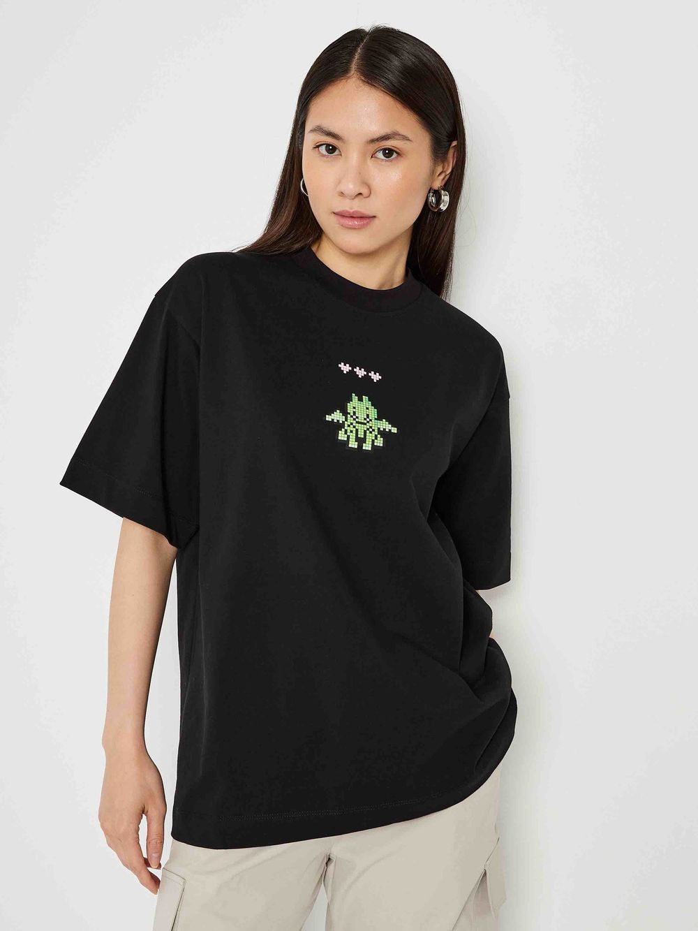 Футболка Toccotwo Tetris dragon silkscreen черная