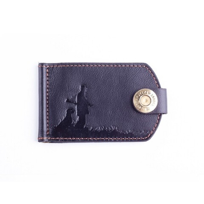 Купюродержатель (Черный, Охотник с собакой)