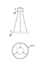 Подвесной светильник Maytoni Rim MOD058PL-L32BSK
