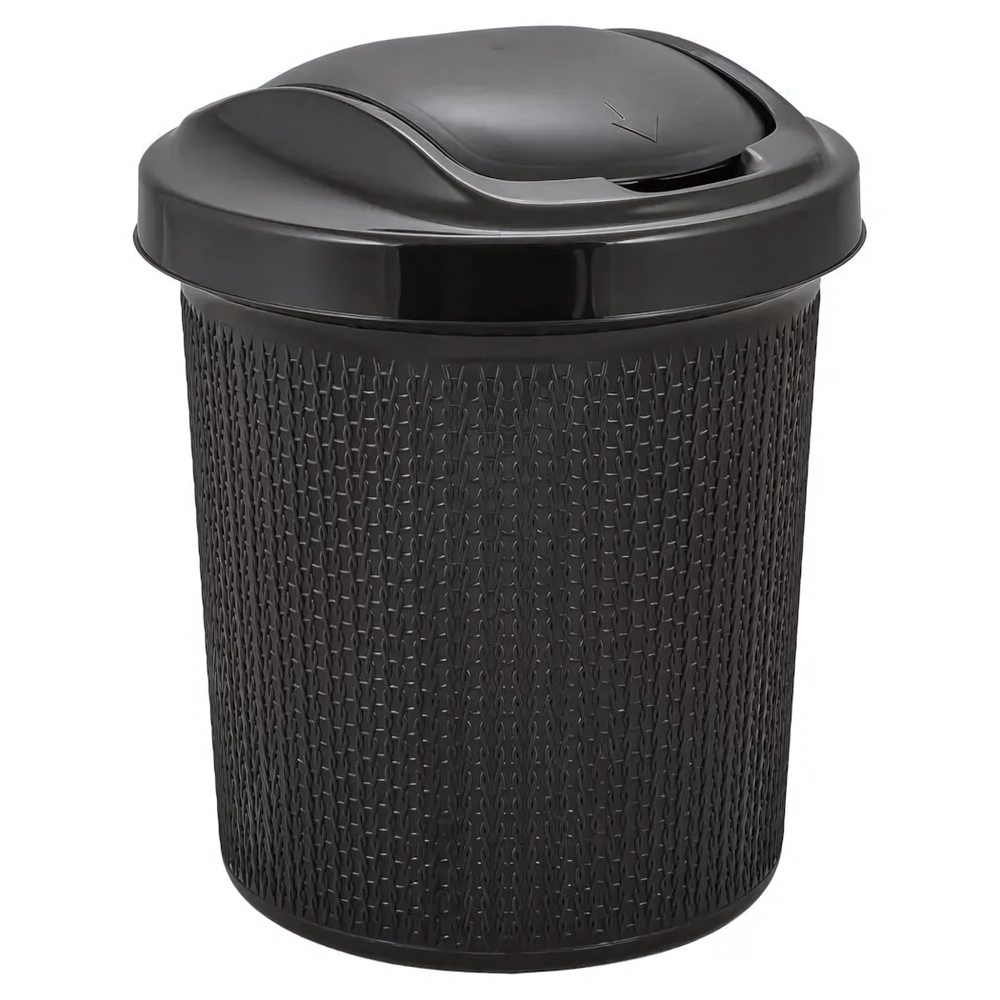 Контейнер для мусора Ajur 12 л Венге (комплект 8 шт)