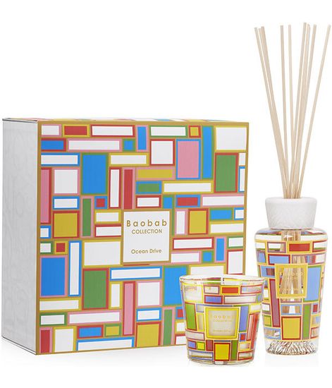 Ocean Drive, набор аромадиффузор и свеча My first Baobab, Baobab Collection