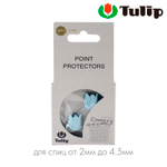 Наконечники для спиц "amicolle" Small, голубой тюльпан, 2*4,5мм, Tulip