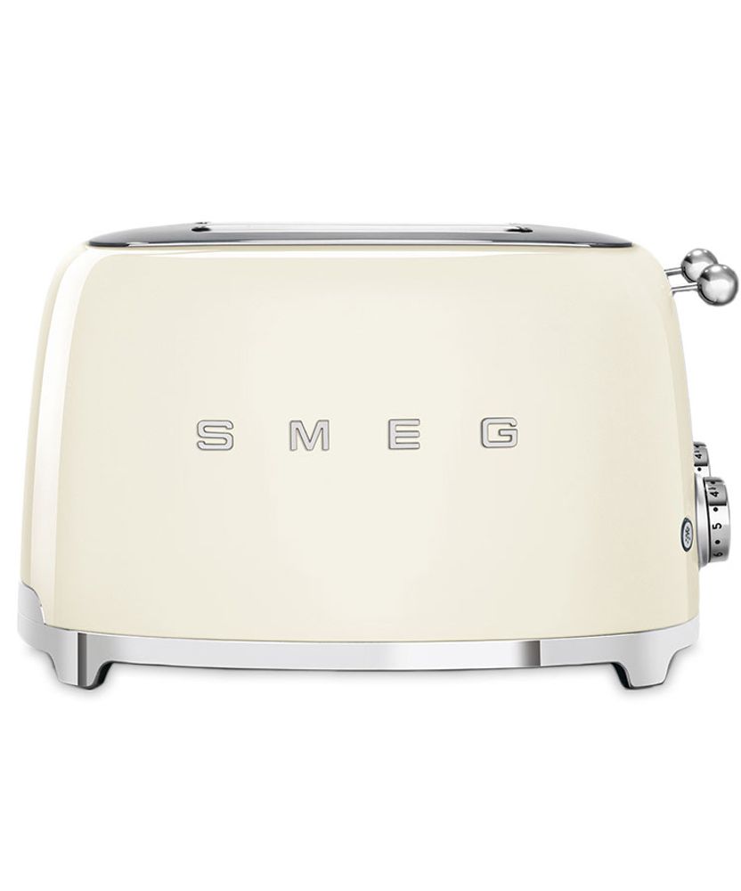 Smeg Тостер на 4 ломтика, кремовый