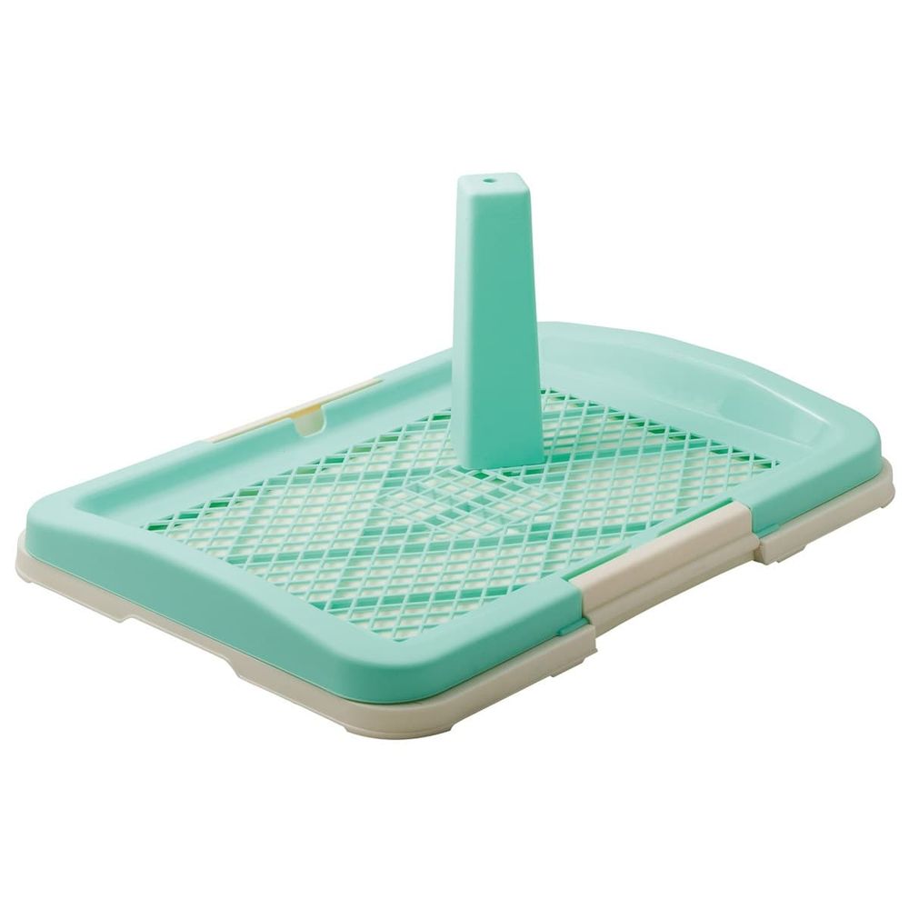 Туалет ZooOne для собак со столбиком 48х35х6 см, зеленый Туалет ZooOne для собак со столбиком 48х35х6 см, зеленый