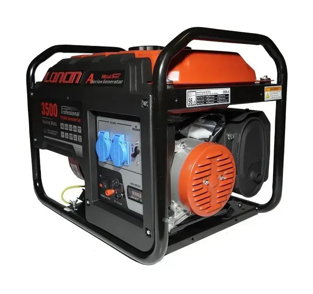 Генератор бензиновый Loncin LC3500-AS (3.1кВт, 220В, 15л, одна фаза)