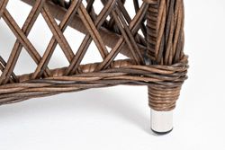 "Эспрессо-80 L" обеденная группа плетеная, цвет коричневый