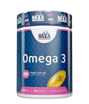 HaYa Labs " Омега 3 " (Omega 3) 1000mg , 200 Softgels