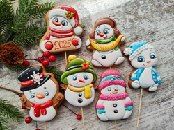 Топпер Пряничный (Россия) НОВОГОДНИЙ в ассортименте